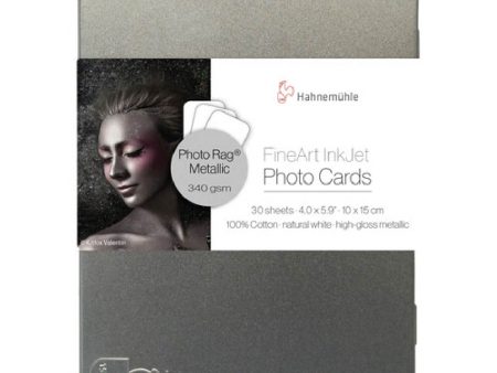 Hahnemuhle Tin Photo Rag® Metallic 340 (4.1 x 5.8 inch, 30 sheets) For Sale