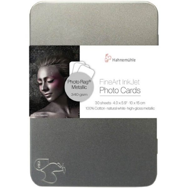 Hahnemuhle Tin Photo Rag® Metallic 340 (4.1 x 5.8 inch, 30 sheets) For Sale