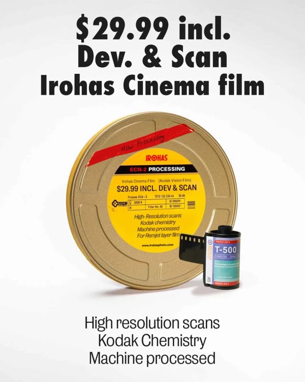 Irohas Cinema film- 500T With Dev & Scan Voucher(60days expiry) For Sale