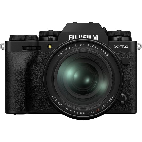 FUJIFILM X-T4 Mirrorless Camera Body with XF 16-80mm F4 Kit, Black Online Sale