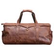 Vintage Leather Duffle Bag Mens Leather Weekender Online now