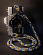 Blue Olive Gold Handmade Camera Strap Fashion