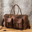 Brown Leather Duffle Bag Vintage Online Hot Sale