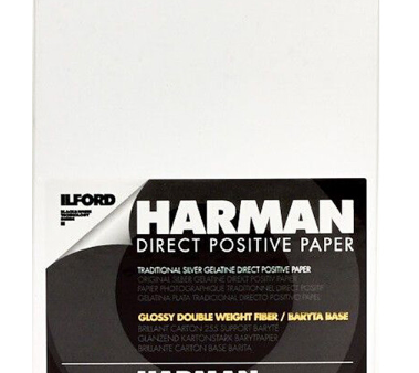 Ilford Direct Positive Fiber Based (FB) Paper (Glossy, 4 x 5 , 25 Sheets) Online Sale