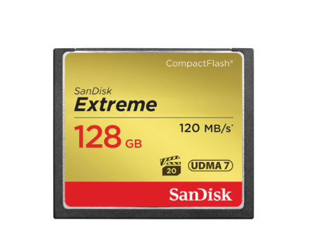 SanDisk 128GB Extreme CompactFlash Memory Card Online Sale