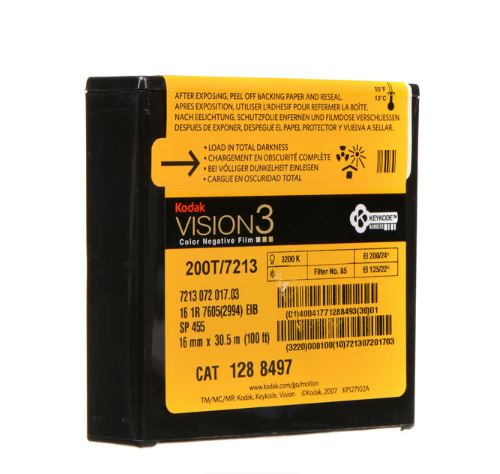 Kodak VISION3 200T 16mm Color Negative Film (100 ft. #7213) For Cheap