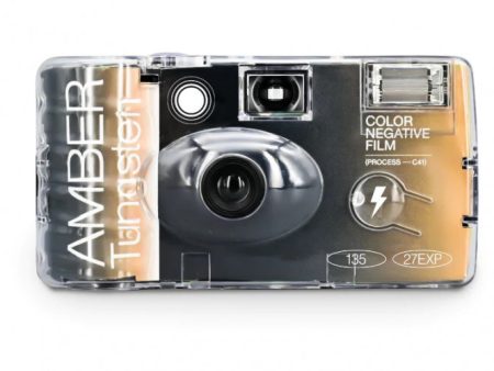 Amber Tungsten Disposable Film Camera 800 35mm x 27 exp. With Flash For Discount